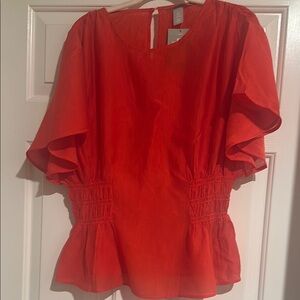 Elegant Red Women's Top